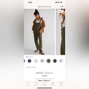 Free People Ziggy Overalls
